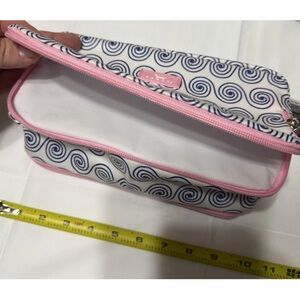 Pink & Navy Spiral Cosmetic Pouch